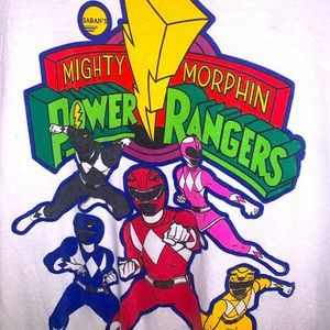 Medium oversized power ranger shirt